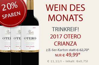 divino Weinhandel Münster – Wein des Monats April 2024 mit 20% Rabatt: Otero Crianza mit 20% Rabatt