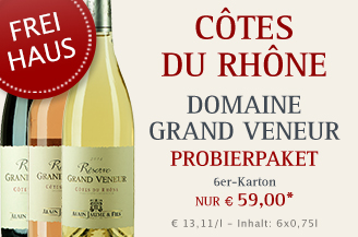 divino Weinhandel Probierpaket Côtes du Rhône Alain Jaume Domaine Grand Veneur