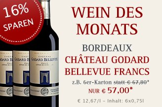 divino Weinhandel Münster – Wein des Monats Januar 2022 mit 16% Rabatt:: Château Godard Bellevue, ein Bordeaux mit Statur!