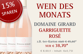 divino Weinhandel Münster – Wein des Monats August 2022 mit 15% Rabatt: frische Garriguette Rosé von der Domaine Girard