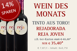 divino Weinhandel Münster – Wein des Monats November 2022 mit 14% Rabatt: Rejadorada Reja Joven D.O. Toro